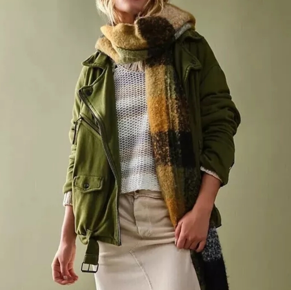 🐢 Free People- We The Free Rebel Rebel Knit Moto Jacket Top Oversized XL - Picture 5 of 17